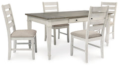Diamond Furniture - Ashley Furniture - Skempton Dining Table and 4 Chairs - Dining Table and 4 Chairs - D394D4