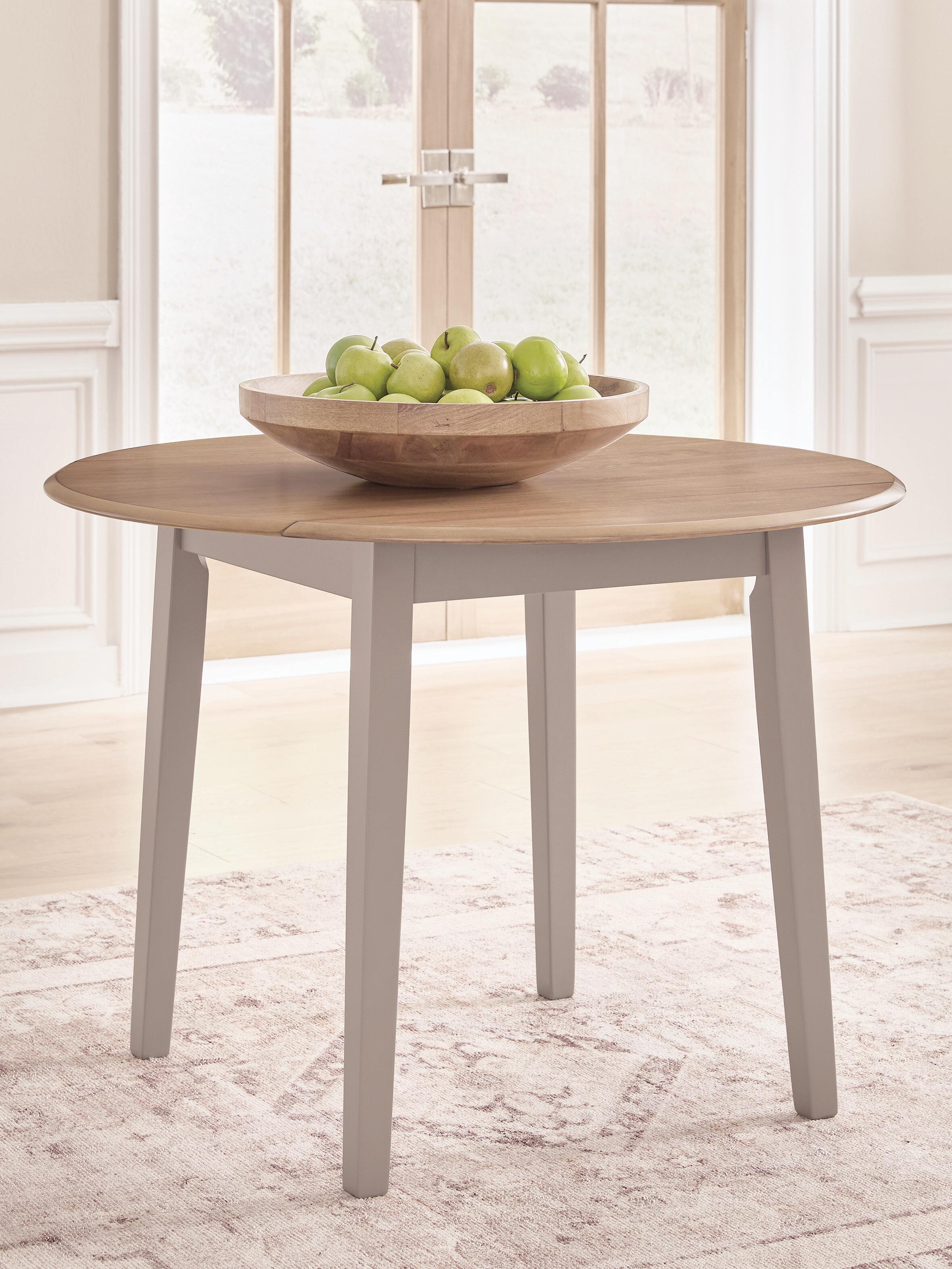 Diamond Furniture - Ashley Furniture - Harperfeld Dining Drop Leaf Table - Round DRM Drop Leaf Table - PCD403-15