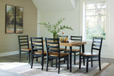 Diamond Furniture - Ashley Furniture - Blondon Dining Table and 6 Chairs (Set of 7) - RECT DRM Table Set (7/CN) - D413-425