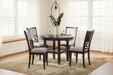 Diamond Furniture - Ashley Furniture - Langwest Dining Table and 4 Chairs (Set of 5) - Dining Room Table Set (5/CN) - D422-225