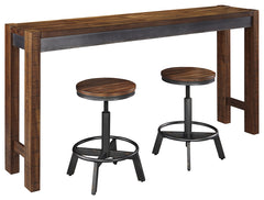 Diamond Furniture - Ashley Furniture - Torjin Counter Height Dining Table and 2 Barstools - Counter Height Dining Table and 2 Barstools - D440D1
