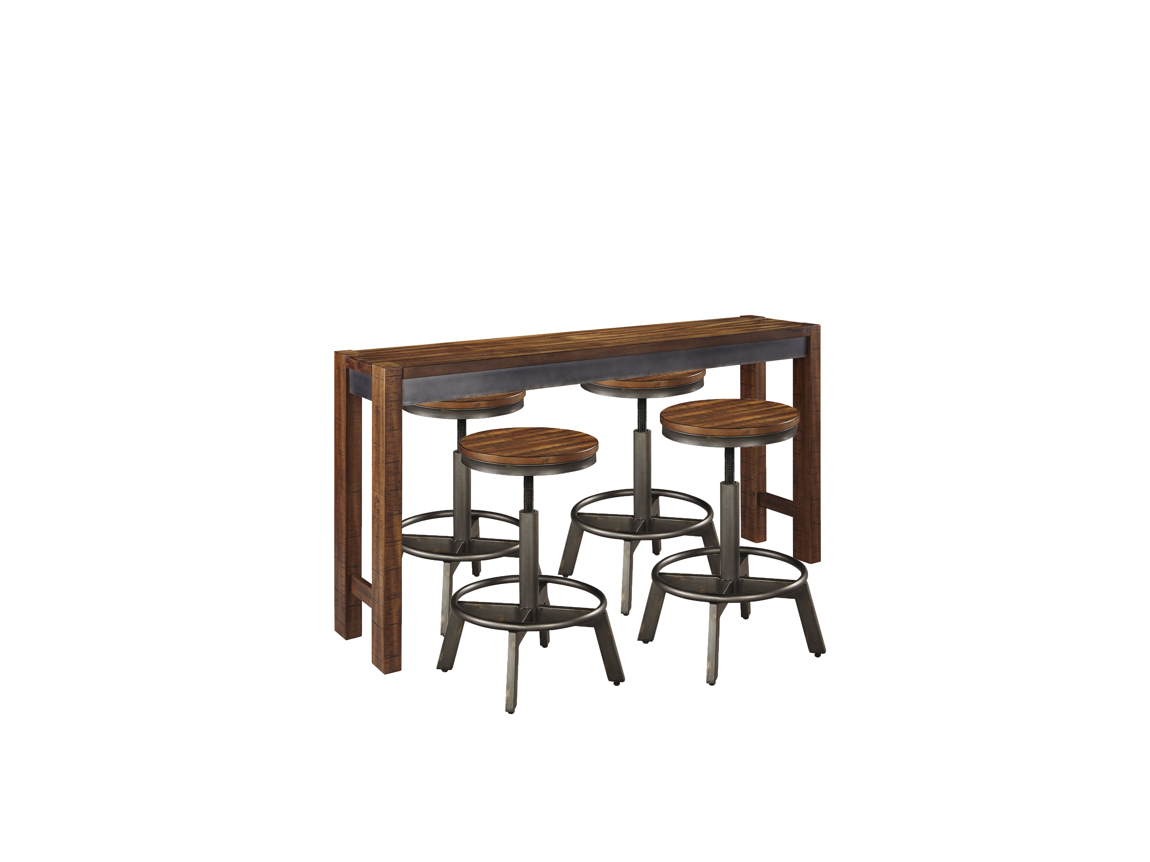Diamond Furniture - Ashley Furniture - Torjin Counter Height Dining Table with 4 Barstools - Counter Height Dining Table with 4 Barstools - D440D2