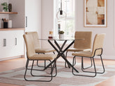 Diamond Furniture - Ashley Furniture - Pharwynn Dining Table and 4 Chairs - Dining Table and 4 Chairs - D446D2