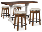 Diamond Furniture - Ashley Furniture - Valebeck Counter Height Table and 4 Stools - Counter Height Table and 4 Stools - D546D8