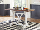 Diamond Furniture - Ashley Furniture - Valebeck Counter Height Dining Table - RECT Dining Room Counter Table - D546-13