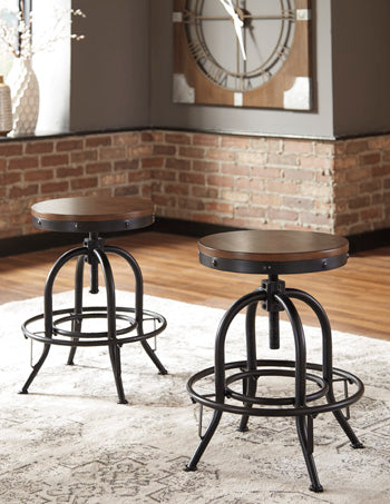 Diamond Furniture - Ashley Furniture - Valebeck Counter Height Bar Stool (Set of 2) - Counter Height Bar Stool (Set of 2) - D546-224X2