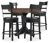 Diamond Furniture - Ashley Furniture - Valebeck Counter Height Table and 4 Barstools - Counter Height Table and 4 Barstools - D546D25