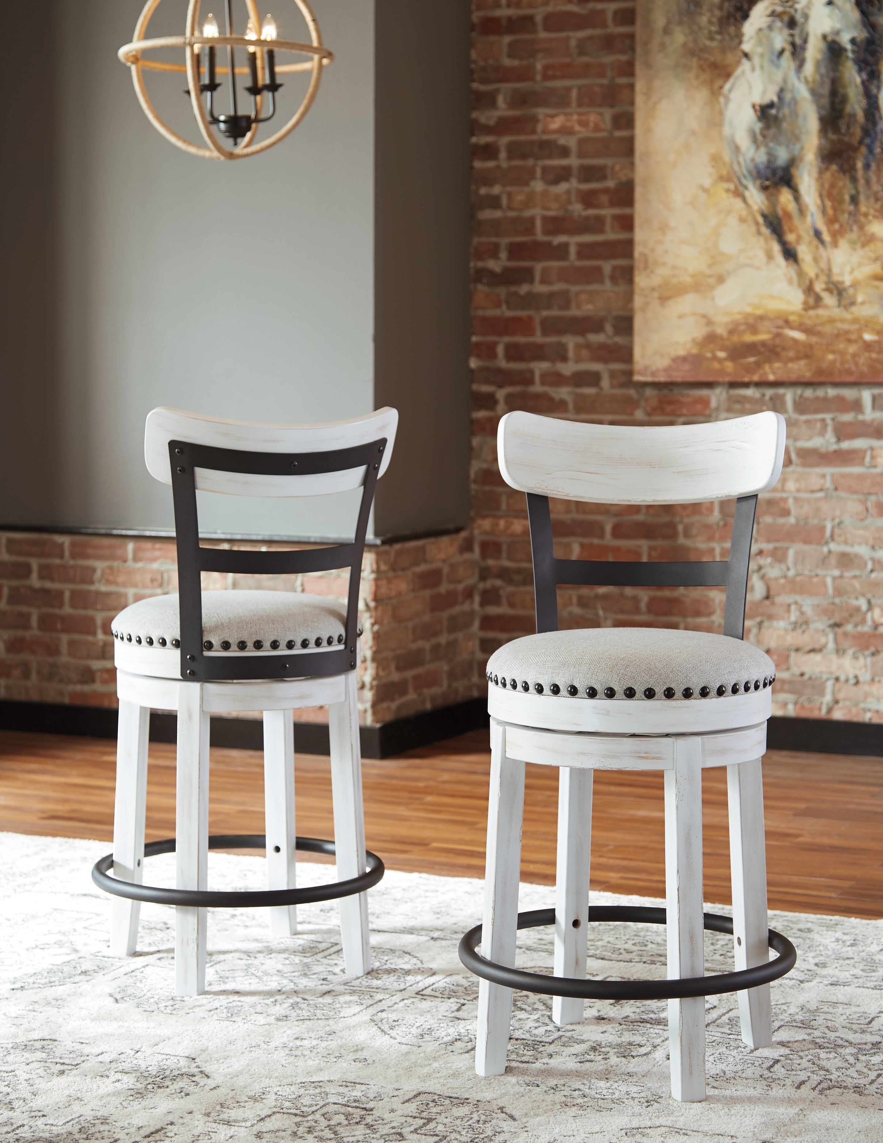 Diamond Furniture - Ashley Furniture - Valebeck Counter Height Barstool (Set of 2) - Counter Height Barstool (Set of 2) - D546-524X2