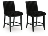 Diamond Furniture - Ashley Furniture - Mervannie Counter Height Barstool (Set of 2) - Counter Height Barstool (Set of 2) - PCD571-124X2
