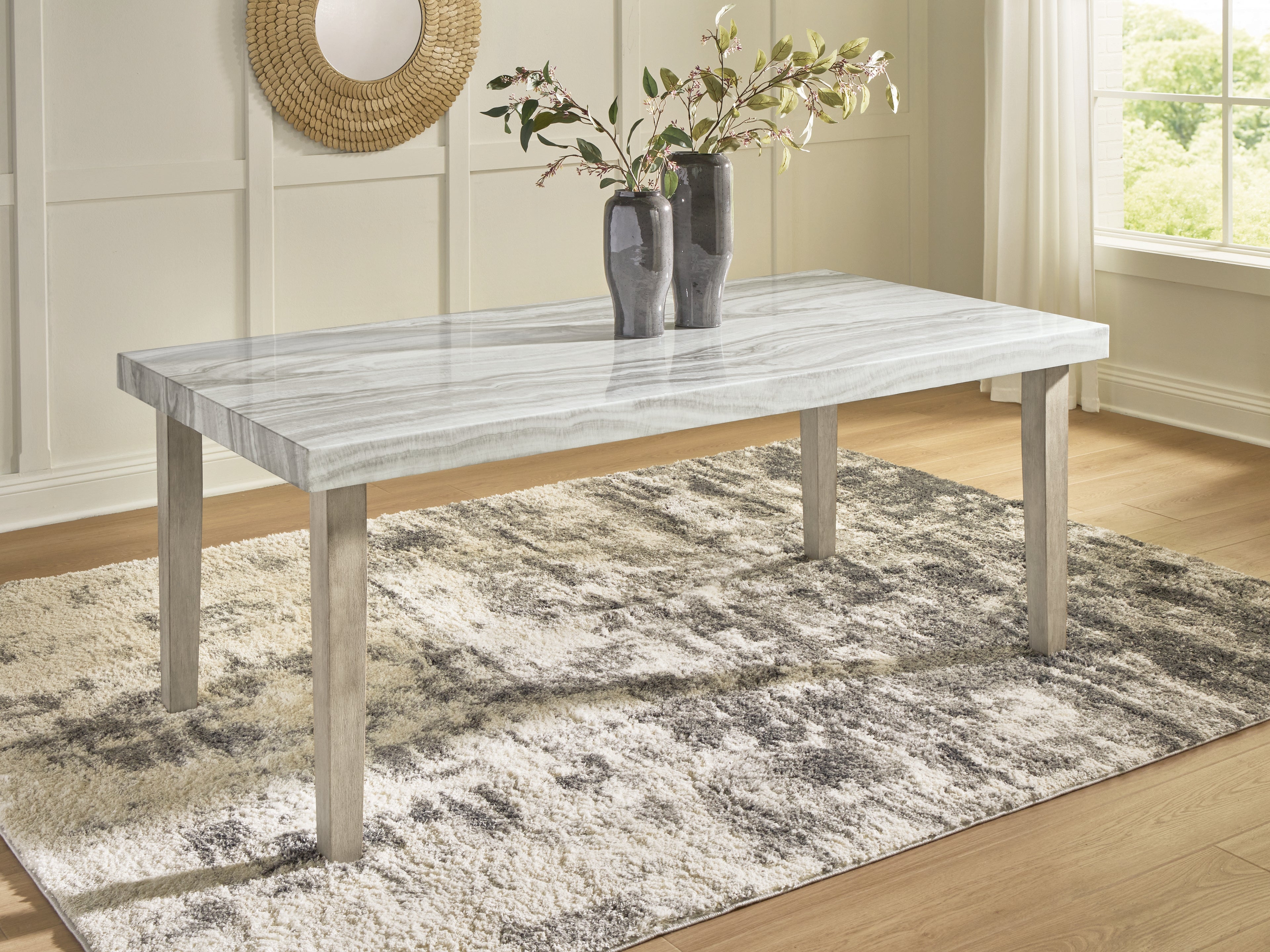 Diamond Furniture - Ashley Furniture - Larawyn Dining Table - Rectangular Dining Room Table - PCD575-25