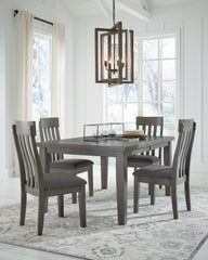 Diamond Furniture - Ashley Furniture - Hallanden Dining Table and 4 Chairs - Dining Table and 4 Chairs - D589D1