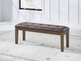 Diamond Furniture - Ashley Furniture - Urbinforte 50" Dining Bench - Large UPH Dining Room Bench - PCD592-00