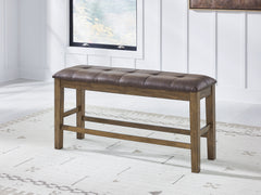 Diamond Furniture - Ashley Furniture - Urbinforte Counter Height Dining Bench - DBL Counter UPH Bench (1/CN) - PCD592-09