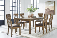 Diamond Furniture - Ashley Furniture - Urbinforte Extension Dining Table and 6 Chairs - Extension Dining Table and 6 Chairs - PCD592D5
