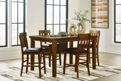 Ralene Counter Height Dining Table and 4 Barstools
