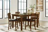 Diamond Furniture - Ashley Furniture - Ralene Counter Height Dining Table and 4 Barstools - Counter Height Dining Table and 4 Barstools - D594D11