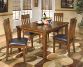 Diamond Furniture - Ashley Furniture - Ralene Dining Table with 4 Chairs - Dining Table with 4 Chairs - D594D6