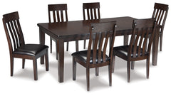 Diamond Furniture - Ashley Furniture - Haddigan Dining Table and 6 Chairs - Dining Table and 6 Chairs - D596D3