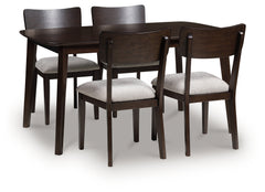 Diamond Furniture - Ashley Furniture - Mallenette Dining Table and 4 Chairs (Set of 5) - Dining Room Table Set (5/CN) - PCD607-225