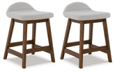 Diamond Furniture - Ashley Furniture - Lyncott Counter Height Bar Stool (Set of 2) - Counter Height Bar Stool (Set of 2) - D615-124X2