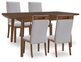 Diamond Furniture - Ashley Furniture - Lyncott Extension Dining Table and 4 Chairs - Extension Dining Table and 4 Chairs - D615D19
