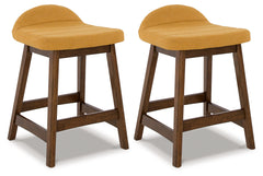 Diamond Furniture - Ashley Furniture - Lyncott Counter Height Bar Stool (Set of 2) - Counter Height Bar Stool (Set of 2) - D615-424X2