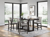 Diamond Furniture - Ashley Furniture - Neymorton Counter Height Dining Table and 4 Barstools - Counter Height Dining Table and 4 Barstools - D618D5