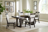 Diamond Furniture - Ashley Furniture - Neymorton Dining Table and 4 Chairs - Dining Table and 4 Chairs - D618D1