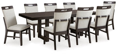 Diamond Furniture - Ashley Furniture - Neymorton Dining Table and 8 Chairs - Dining Table and 8 Chairs - D618D3