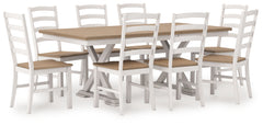 Purlaney Extension Dining Table and 8 Chairs