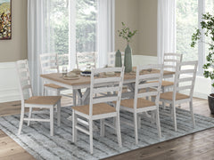Diamond Furniture - Ashley Furniture - Purlaney Extension Dining Table and 8 Chairs - Extension Dining Table and 8 Chairs - PCD627D5