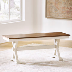 Diamond Furniture - Ashley Furniture - Brinfern 48" Dining Bench - Large Dining Room Bench - PCD628-00
