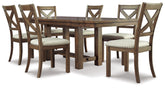 Diamond Furniture - Ashley Furniture - Moriville Dining Table and 6 Chairs - Dining Table and 6 Chairs - D631D11