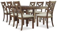Diamond Furniture - Ashley Furniture - Moriville Dining Table and 8 Chairs - Dining Table and 8 Chairs - D631D13