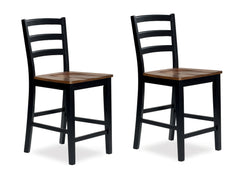 Diamond Furniture - Ashley Furniture - Wildenauer Counter Height Barstool (Set of 2) - Counter Height Barstool (Set of 2) - D634-124X2