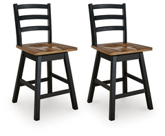 Diamond Furniture - Ashley Furniture - Wildenauer Counter Height Barstool (Set of 2) - Counter Height Barstool (Set of 2) - D634-224X2