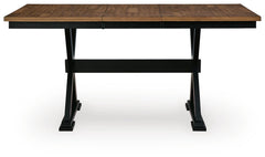 Wildenauer Counter Height Extension Dining Table and 4 Barstools