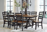 Diamond Furniture - Ashley Furniture - Wildenauer Dining Table and 8 Chairs - Dining Table and 8 Chairs - D634D5