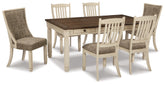 Diamond Furniture - Ashley Furniture - Bolanburg Dining Table with 6 Chairs - Dining Table with 6 Chairs - D647D3