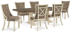 Diamond Furniture - Ashley Furniture - Bolanburg Dining Table and 6 Chairs - Dining Table and 6 Chairs - D647D36