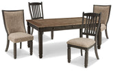 Diamond Furniture - Ashley Furniture - Tyler Creek Dining Table and 4 Chairs - Dining Table and 4 Chairs - D736D12