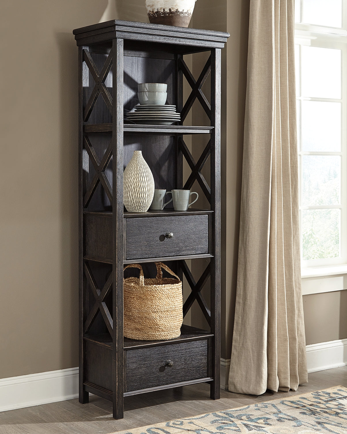 Diamond Furniture - Ashley Furniture - Tyler Creek Display Cabinet - Display Cabinet - D736-76