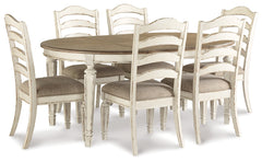 Diamond Furniture - Ashley Furniture - Realyn Dining Table and 6 Chairs - Dining Table and 6 Chairs - D743D11