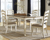 Diamond Furniture - Ashley Furniture - Realyn Extension Dining Table and 4 Chairs - Extension Dining Table and 4 Chairs - D743D3