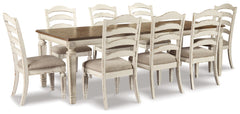 Diamond Furniture - Ashley Furniture - Realyn Dining Table and 8 Chairs - Dining Table and 8 Chairs - D743D5