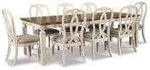 Diamond Furniture - Ashley Furniture - Realyn Dining Extension Table and 8 Chairs - Dining Extension Table and 8 Chairs - D743D19