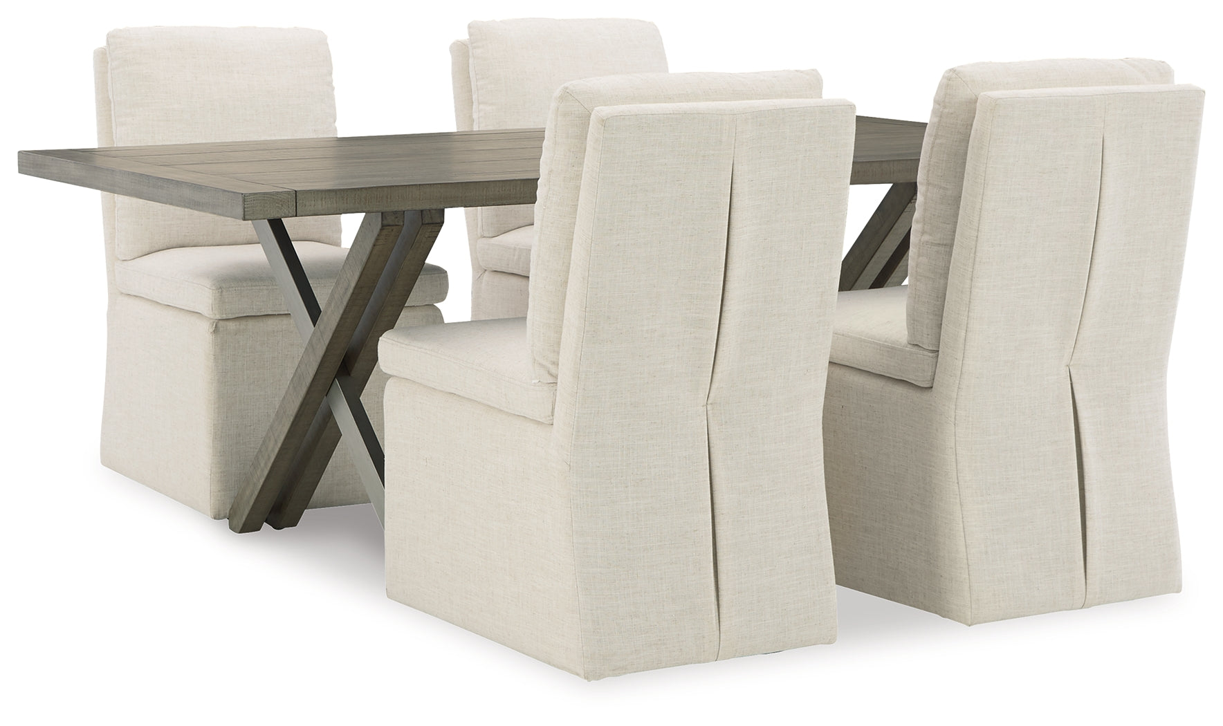 Diamond Furniture - Ashley Furniture - Krystanza Dining Table and 4 Chairs - Dining Table and 4 Chairs - D766D3