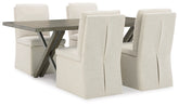 Diamond Furniture - Ashley Furniture - Krystanza Dining Table and 4 Chairs - Dining Table and 4 Chairs - D766D3