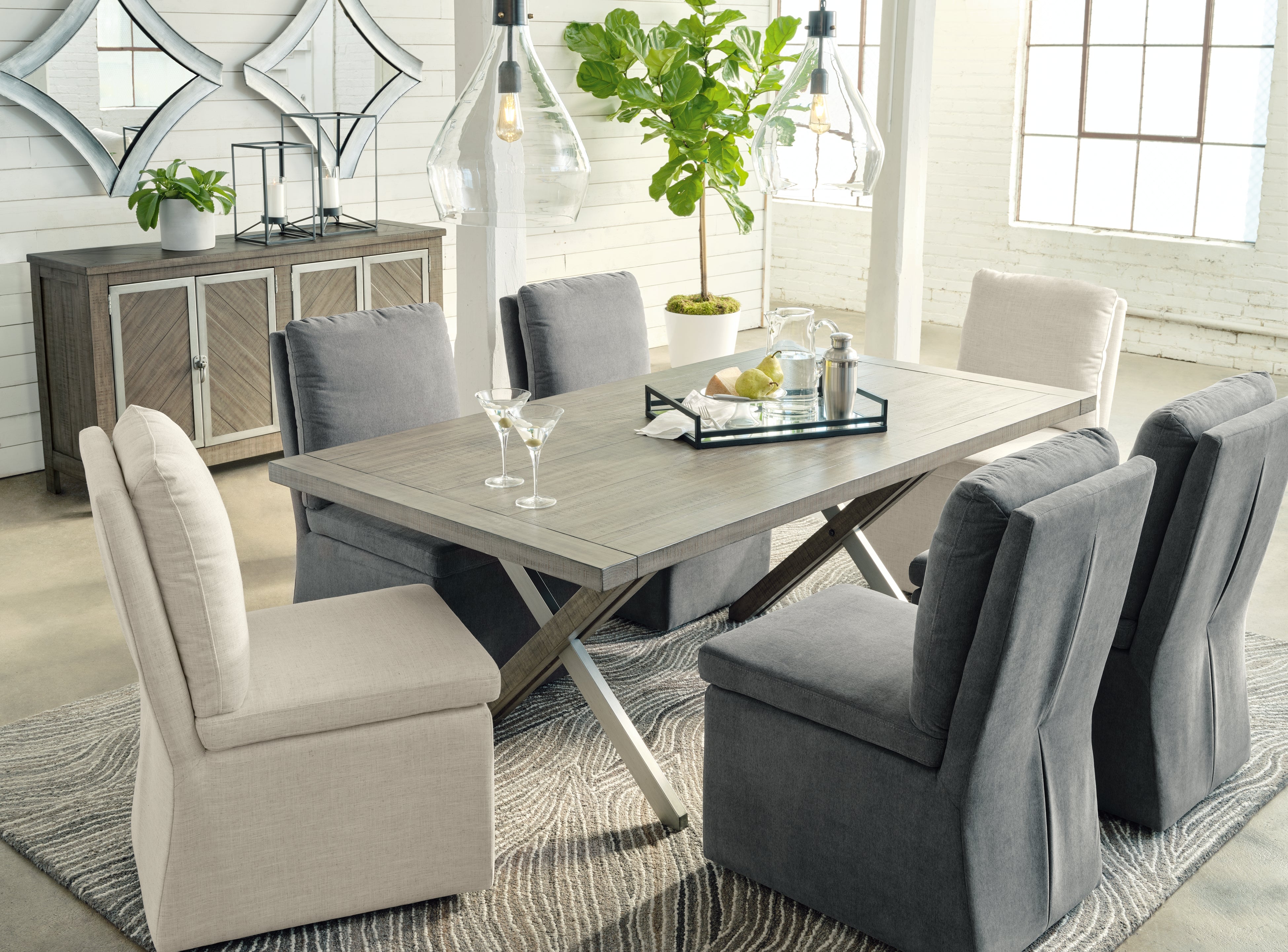 Diamond Furniture - Ashley Furniture - Krystanza Dining Table - Rectangular Dining Room Table - D766-25