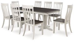 Diamond Furniture - Ashley Furniture - Darborn Dining Table and 8 Chairs - Dining Table and 8 Chairs - D796D5